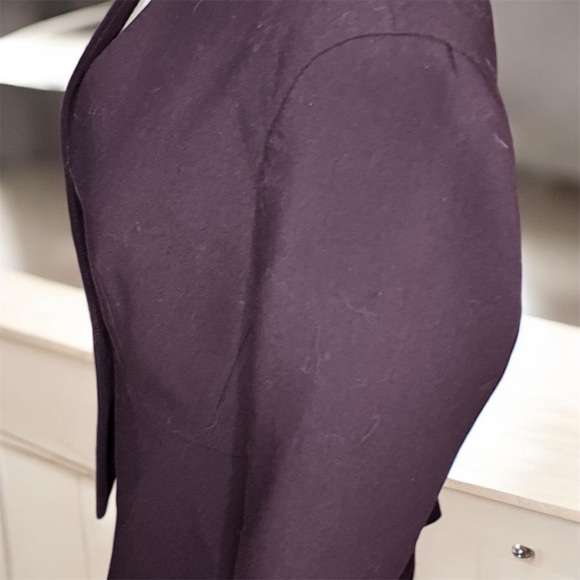 Ann Taylor Factory Plum Blazer with button closure size 2 - Picture 3 of 8
